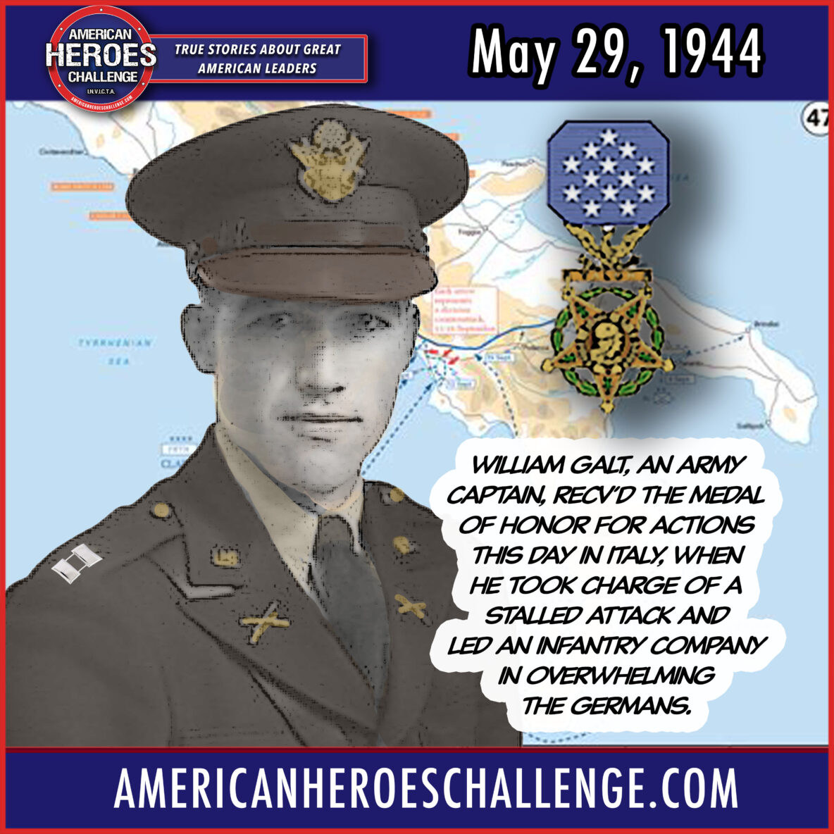 William Galt Medal of Honor - American Heroes Challenge