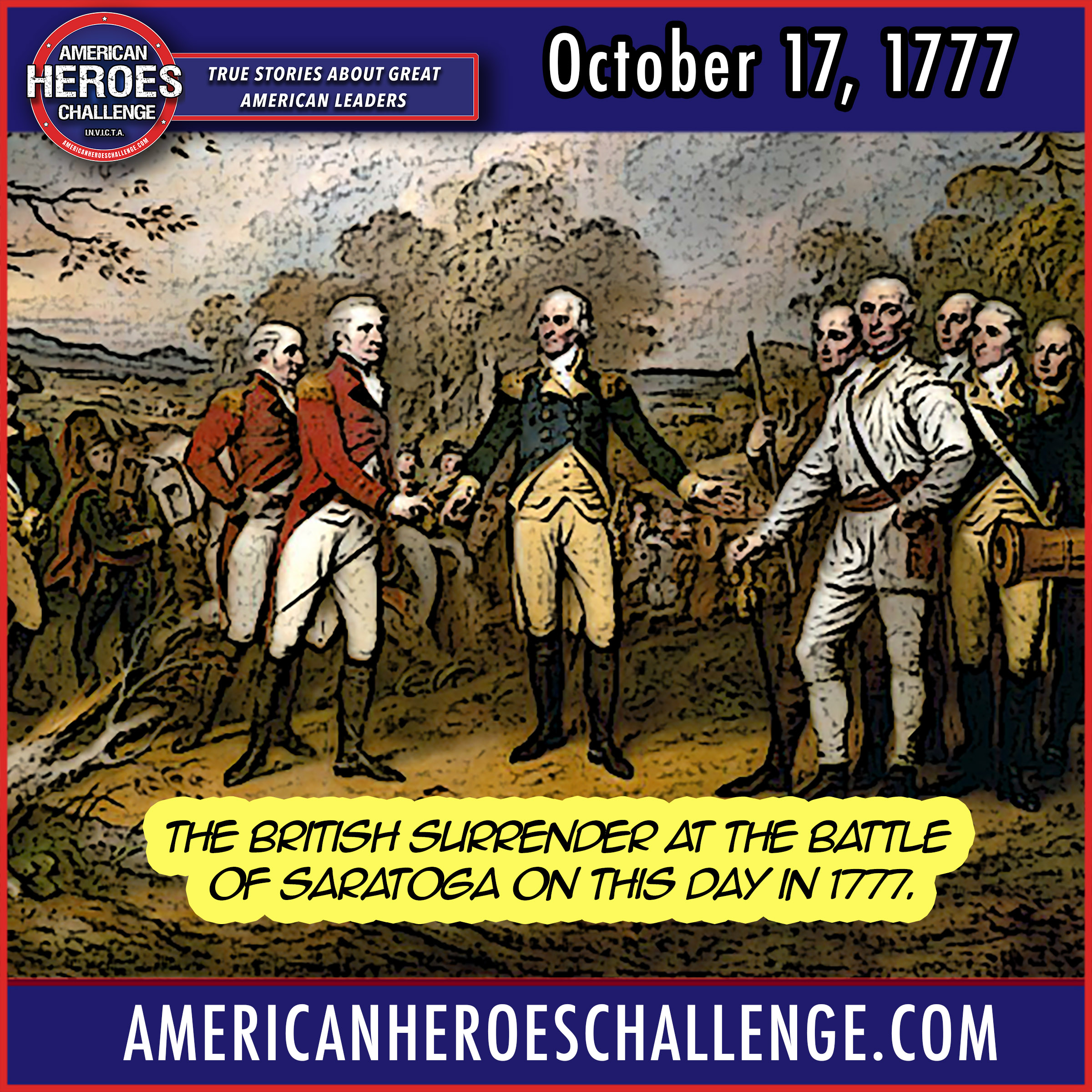 Featured image for “October 17 Battle of Saratoga”