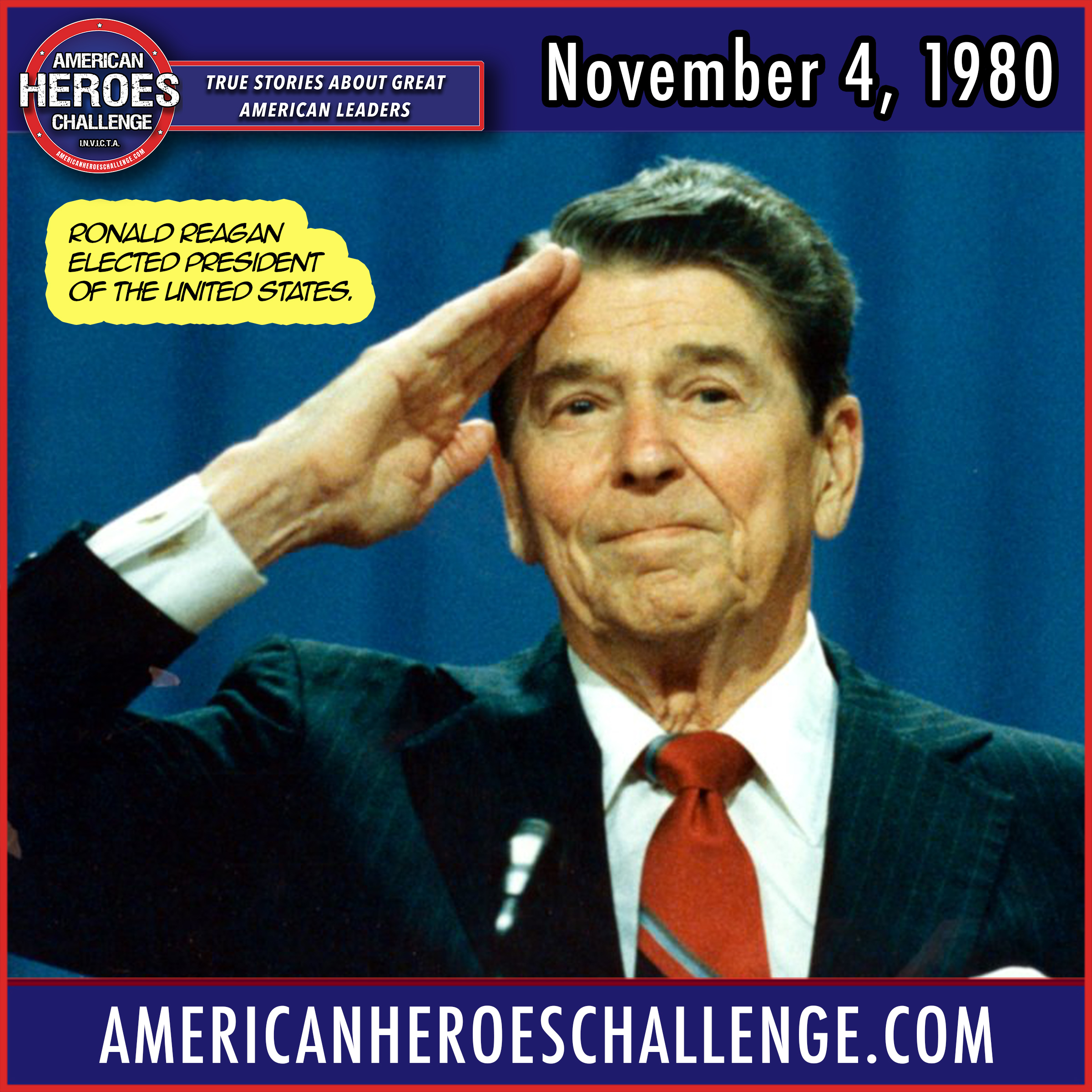 Featured image for “November 4 Ronald Reagan”