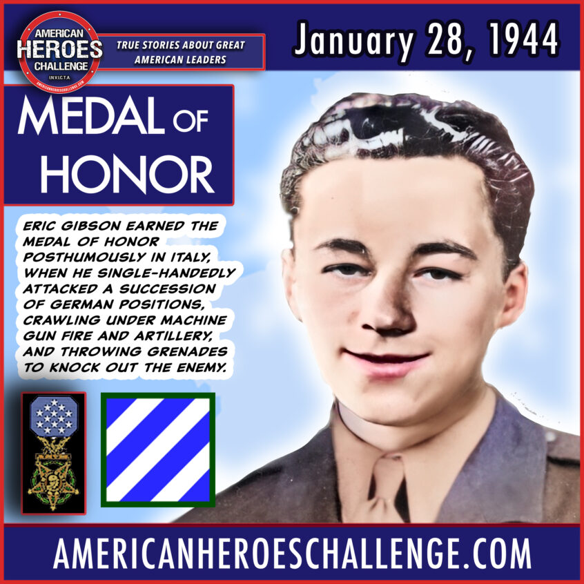 January 28 Eric Gibson Medal of Honor American Heroes Challenge