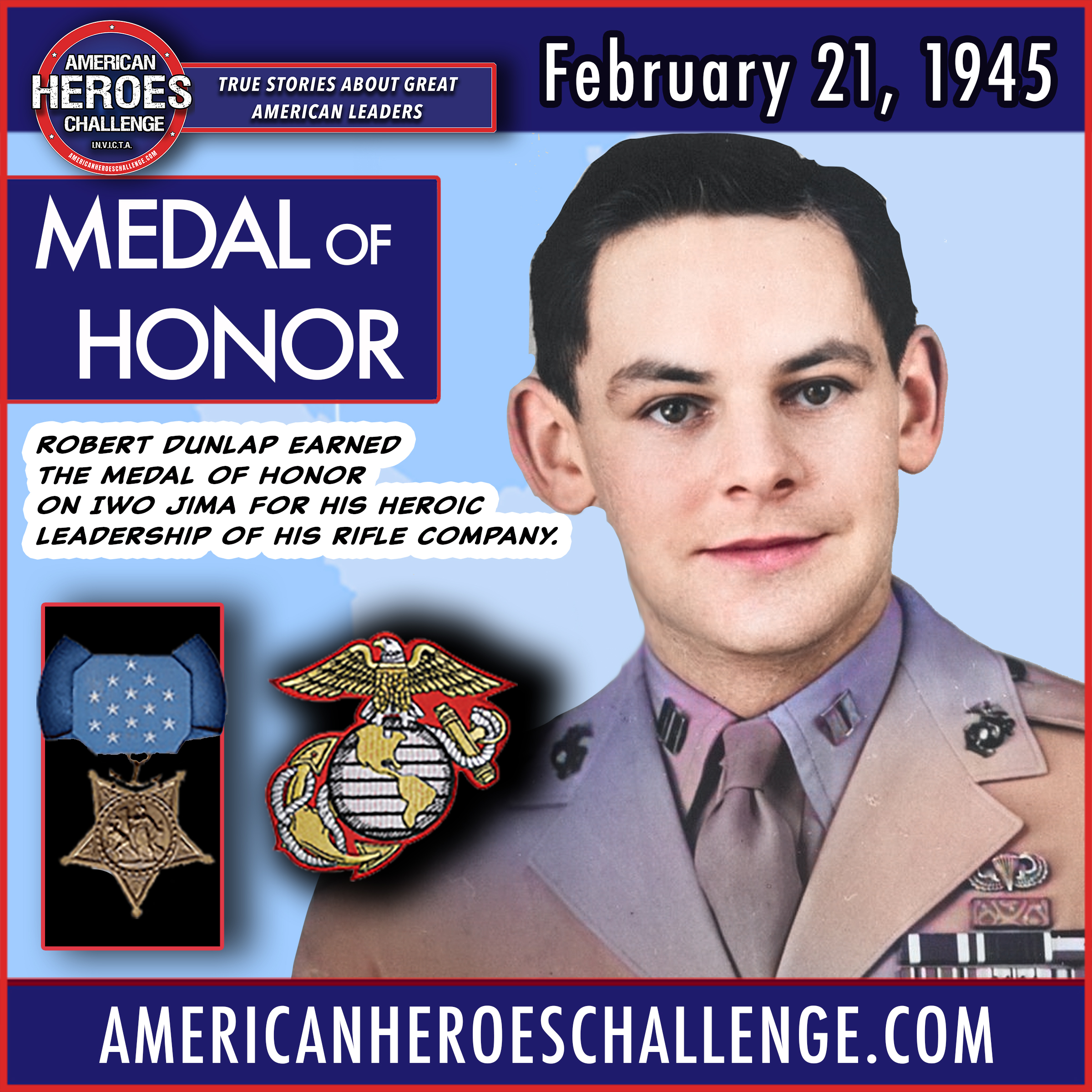 Featured image for “February 21 Robert Dunlap Medal of Honor”