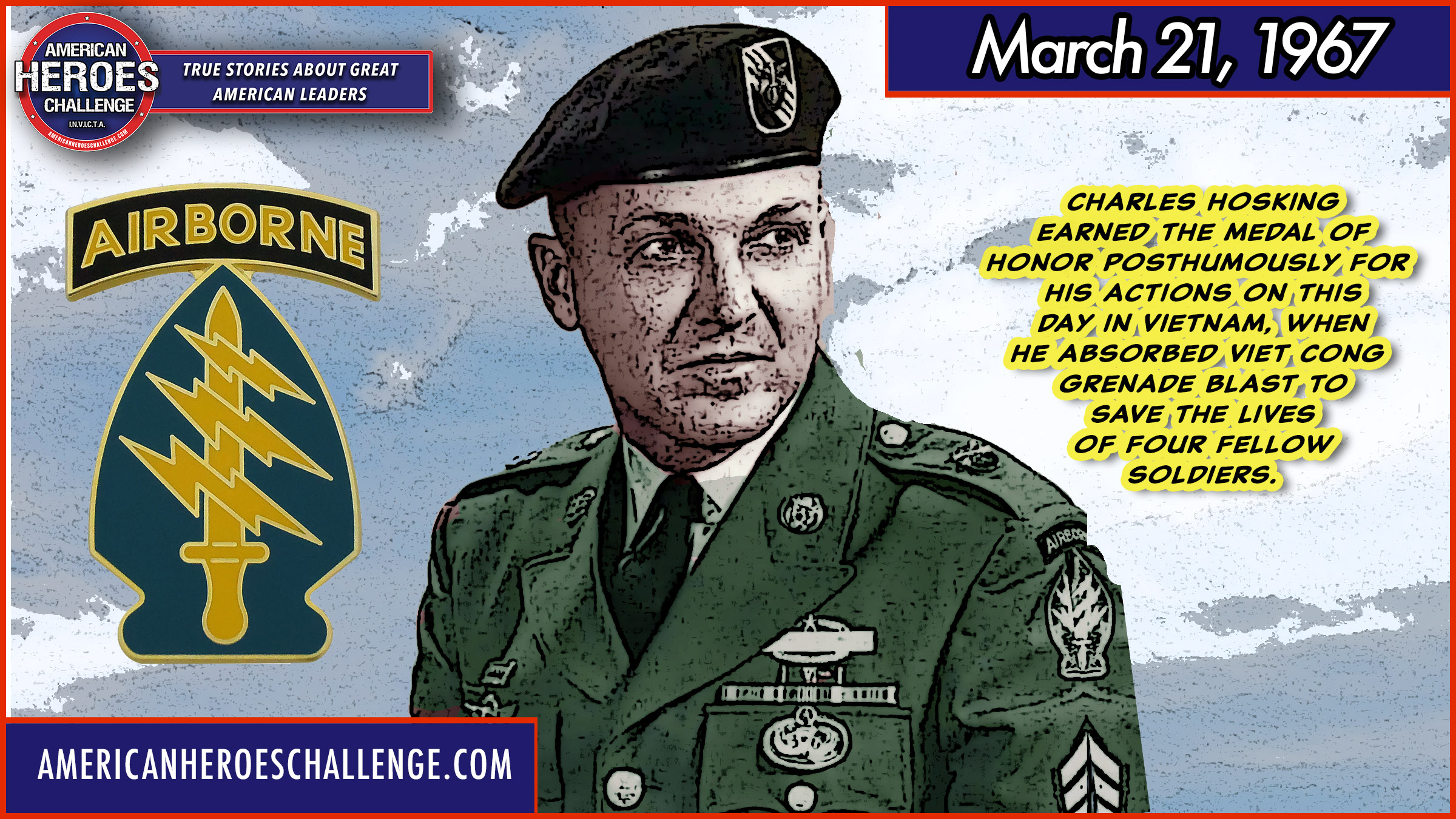 Featured image for “March 21 Charles Hosking Medal of Honor”