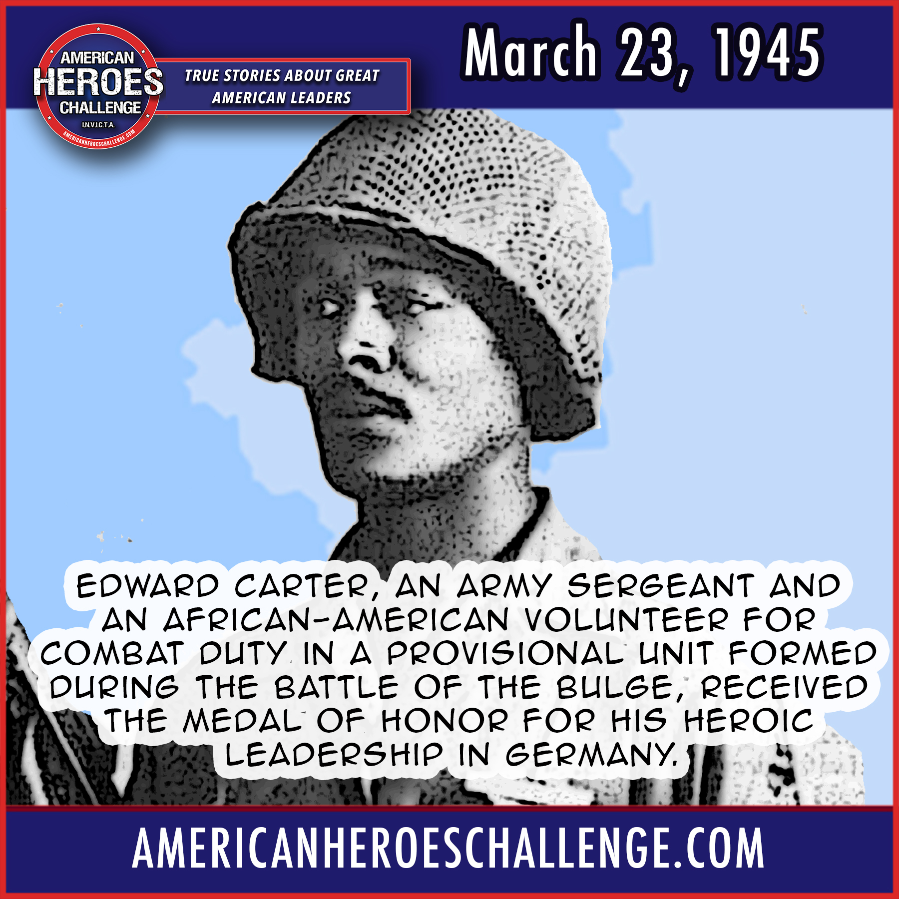 Featured image for “March 23 Edward Carter Medal of Honor”