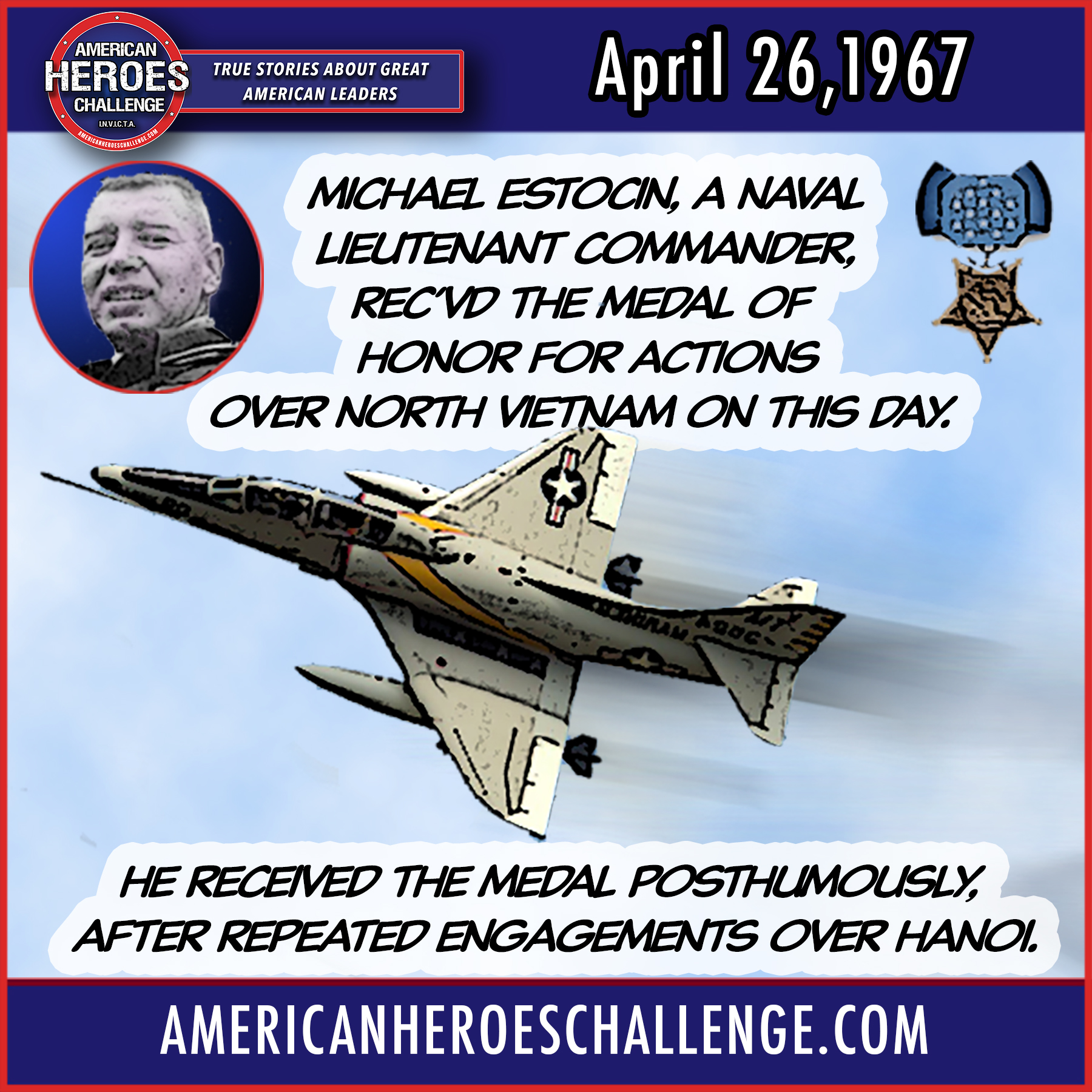Featured image for “April 26 Michael Estocin Medal of Honor”
