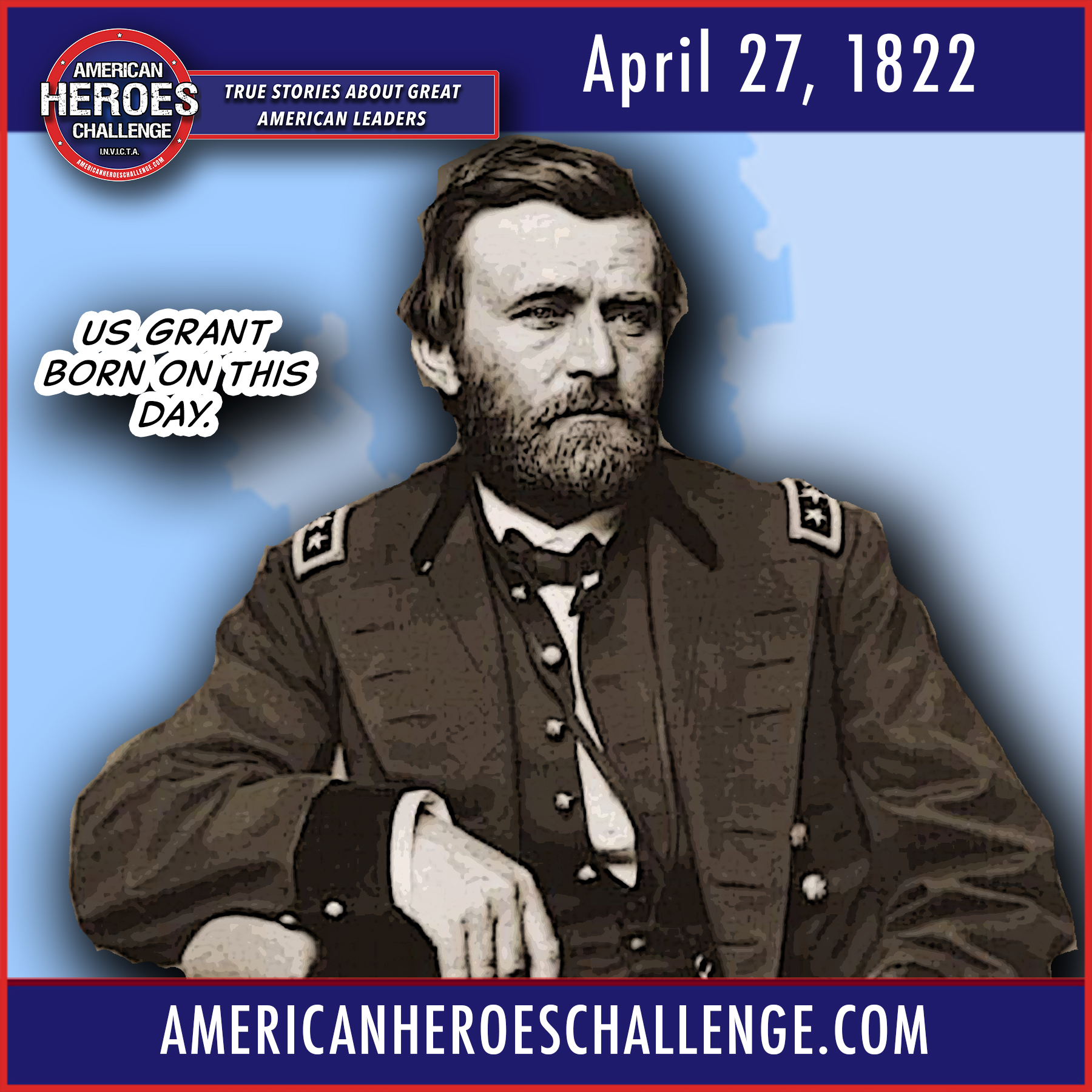 Featured image for “April 27 US Grant Born”
