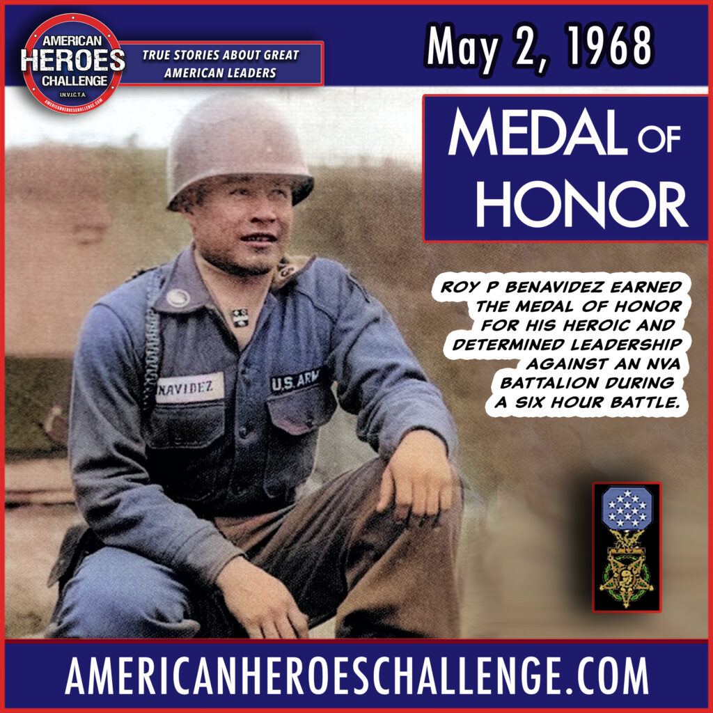 May 2 Roy Benavidez Medal of Honor - American Heroes Challenge