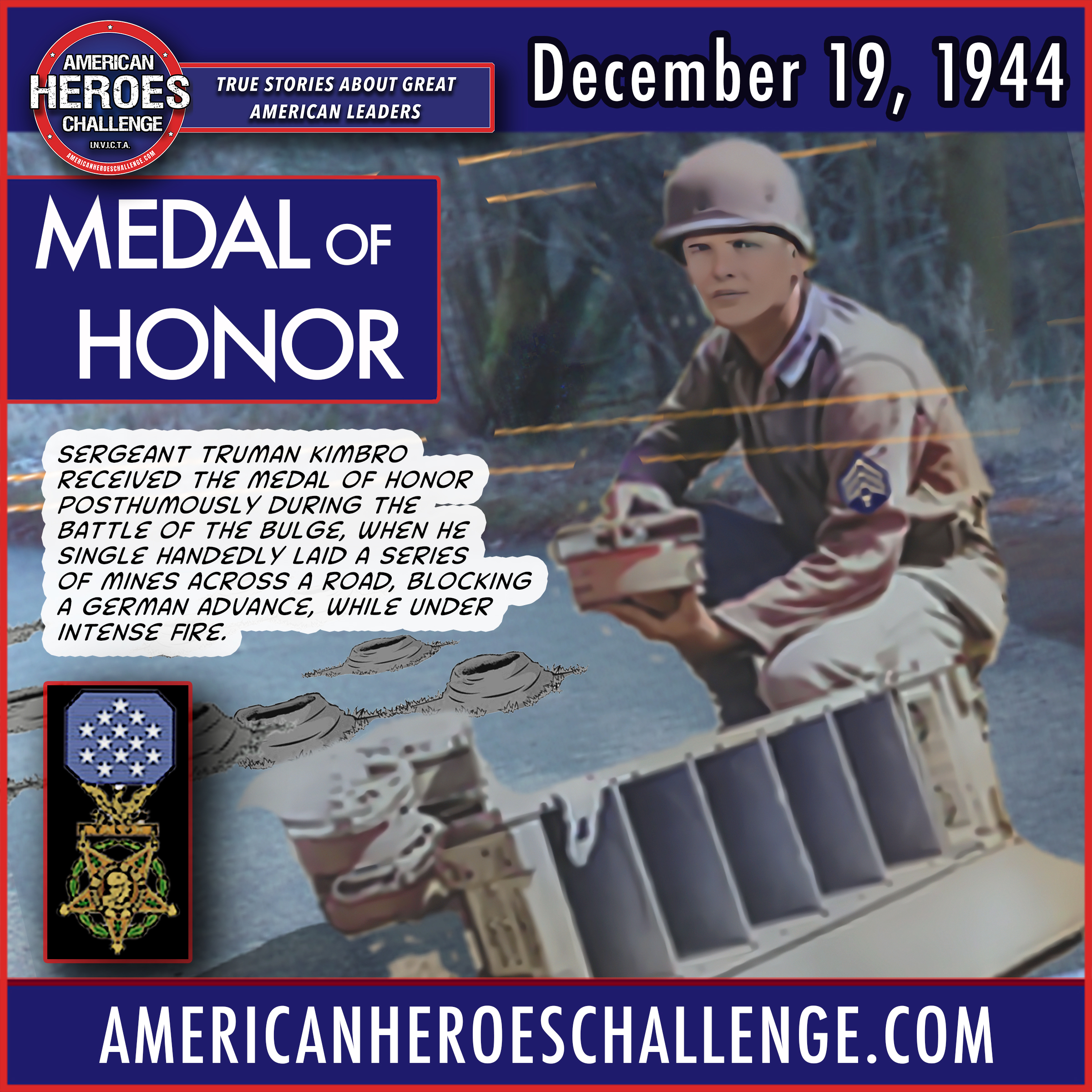 Featured image for “December 19 Truman Kimbro Medal of Honor”